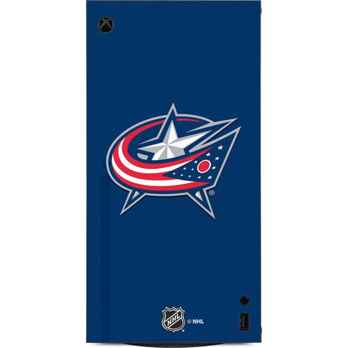 NHL Columbus Blue Jackets Logo XBox Series X Digital Edition Console Skin
