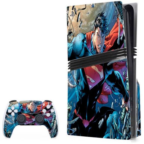 DC Comics Superman Unchained #1 Original Cover PS5 Pro Disk Bundle Skin