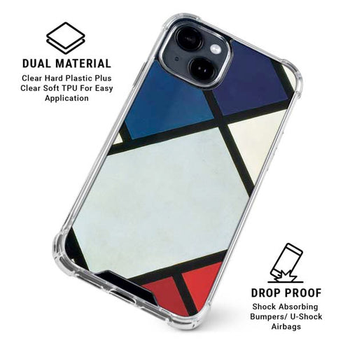 Theo van Doesburg Contra-Composition of Dissonances XVI iPhone 15 Clear Case