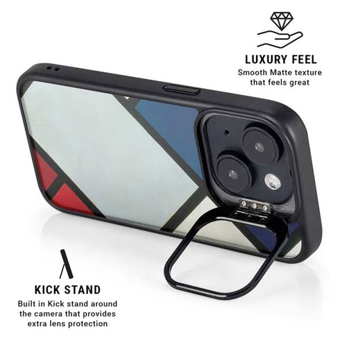 Theo van Doesburg Contra-Composition of Dissonances XVI iPhone 15 Plus Kickstand Case