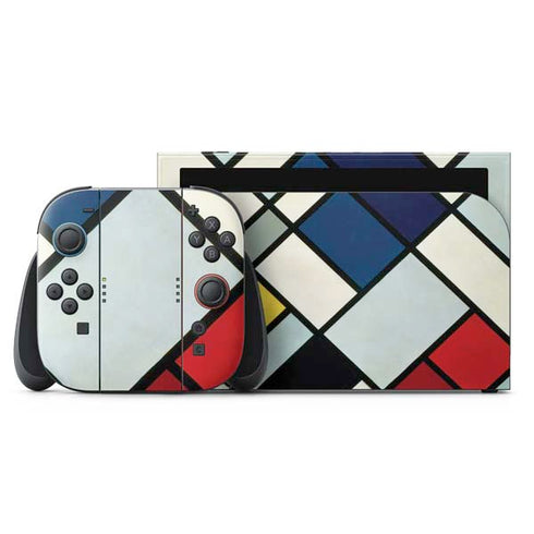 Theo van Doesburg Contra-Composition of Dissonances XVI Nintendo Switch 2 (2025) with Joy-Con Skin