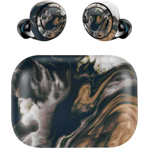 Copper and Black Marble Ink Amazon Echo Buds Skin