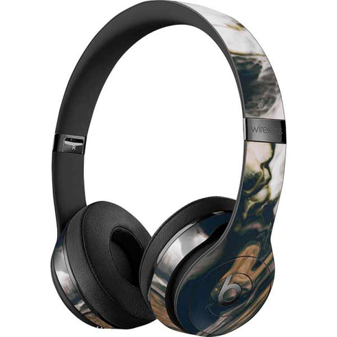 Copper and Black Marble Ink Beats Solo 3 Wireless Skin
