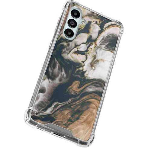 Copper and Black Marble Ink Galaxy A16 5G Clear Case