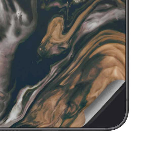Copper and Black Marble Ink Galaxy A16 5G Skin