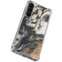 Copper and Black Marble Ink Galaxy S24 FE Clear Case