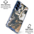 Copper and Black Marble Ink Galaxy S25 Clear Case