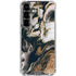 Copper and Black Marble Ink Galaxy S26 Plus Clear Case