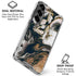 Copper and Black Marble Ink Galaxy S26 Plus Clear Case