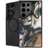 Copper and Black Marble Ink Galaxy S26 Ultra Kickstand Case