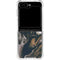 Copper and Black Marble Ink Galaxy Z Flip6 Clear Case