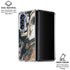 Copper and Black Marble Ink Galaxy Z Fold6 Clear Case