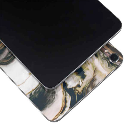 Copper and Black Marble Ink Apple iPad Mini Skin