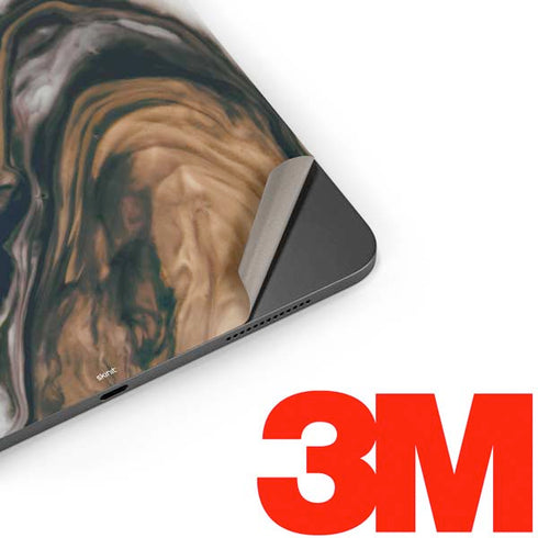 Copper and Black Marble Ink Apple iPad Pro Skin