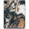 Copper and Black Marble Ink iPad Cases