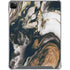 Copper and Black Marble Ink iPad Cases