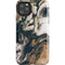 Copper and Black Marble Ink iPhone Cases