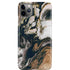 Copper and Black Marble Ink iPhone Cases