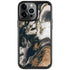 Copper and Black Marble Ink iPhone Cases