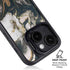 Copper and Black Marble Ink iPhone 14 Kickstand Case
