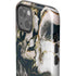 Copper and Black Marble Ink iPhone 15 Impact Case