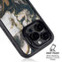 Copper and Black Marble Ink iPhone 15 Pro Max Kickstand Case