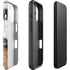 Copper and Black Marble Ink iPhone 16 Impact Case