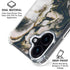 Copper and Black Marble Ink iPhone 16 Plus Clear Case