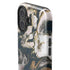 Copper and Black Marble Ink iPhone 16 Plus Impact Case