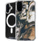 Copper and Black Marble Ink iPhone 16 Plus MagSafe Case