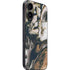 Copper and Black Marble Ink iPhone 16 Plus Skin