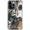 Copper and Black Marble Ink iPhone 16 Pro Clear Case