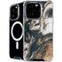 Copper and Black Marble Ink iPhone 16 Pro Max MagSafe Case