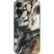 Copper and Black Marble Ink iPhone 16 Skin