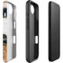 Copper and Black Marble Ink iPhone 16e Impact Case