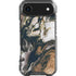 Copper and Black Marble Ink iPhone 17 Air Clear Case