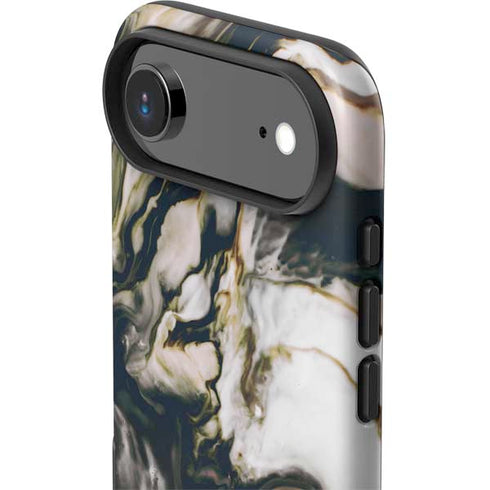 Copper and Black Marble Ink iPhone 17 Air Impact Case