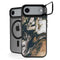 Copper and Black Marble Ink iPhone 17 Air Kickstand Case
