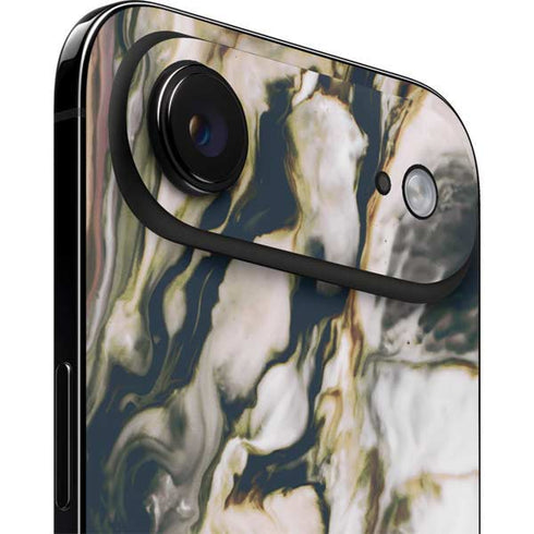 Copper and Black Marble Ink iPhone 17 Air Skin
