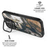 Copper and Black Marble Ink iPhone 17 Kickstand Case
