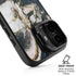 Copper and Black Marble Ink iPhone 17 Kickstand Case