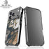 Copper and Black Marble Ink iPhone 17 Pro Clear Case