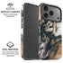 Copper and Black Marble Ink iPhone 17 Pro Magsafe Impact Case