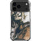 Copper and Black Marble Ink iPhone 17 Pro Max Clear Case