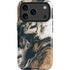 Copper and Black Marble Ink iPhone 17 Pro Max Magsafe Impact Case