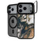 Copper and Black Marble Ink iPhone 18 Pro Max Kickstand Case