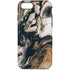 Copper and Black Marble Ink iPhone Cases