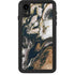 Copper and Black Marble Ink iPhone Cases