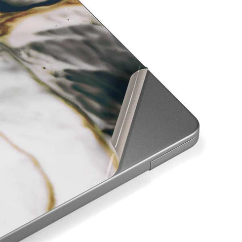 Copper and Black Marble Ink Apple MacBook Pro 14-inch Skin