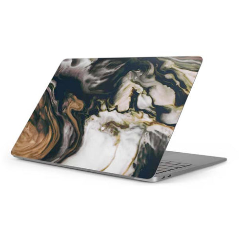 Copper and Black Marble Ink Apple MacBook Pro 16-inch Skin